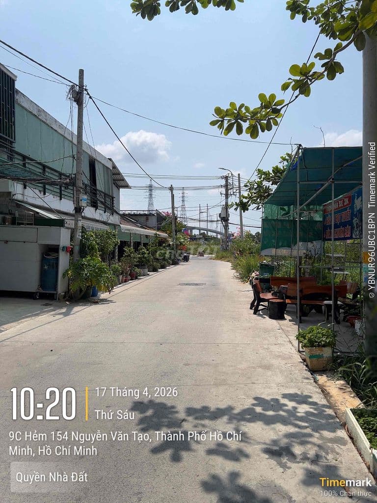 Đất thổ cư hẻm 154 Nguyễn Văn Tạo, Long Thới