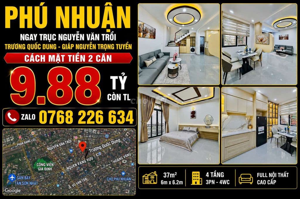 🏡 NGAY TRỤC NGUYỄN VĂN TRỖI • TRƯƠNG QUỐC DUNG NGANG 6M