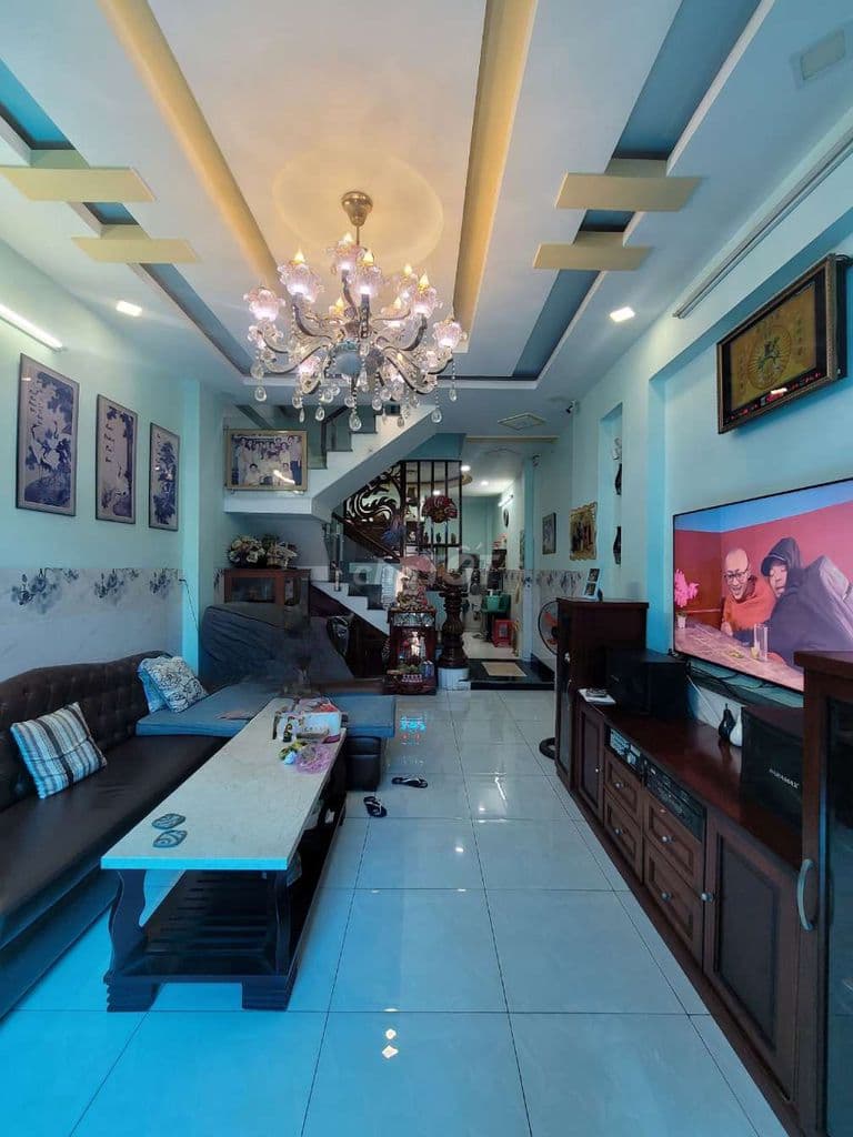 NHÀ 4TẦNG CÁCH ĐƯỜNG XE TẢI 15M . SHR. HC ĐẦY ĐỦ SÁT KHU DC AN SƯƠNG