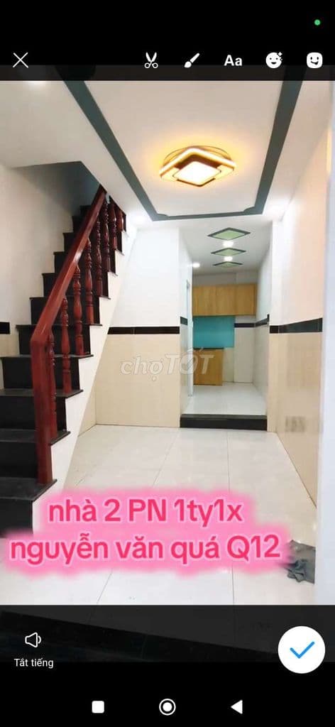 chính chủ bán nhà 1 lầu ở đường nguyễn văn quá Q12