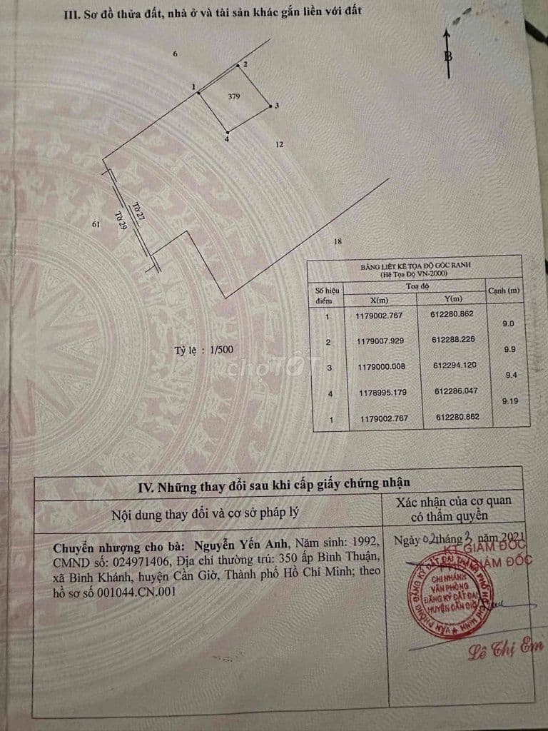 ĐẤT BÁN SAU LƯNG TRƯỜNG HỌC BÌNH KHÁNH - Ảnh 3