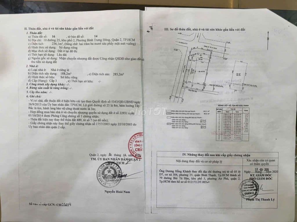 Bán Nhà Đất diện tích khủng 2 mặt tiền Quận 2 - Ảnh 3