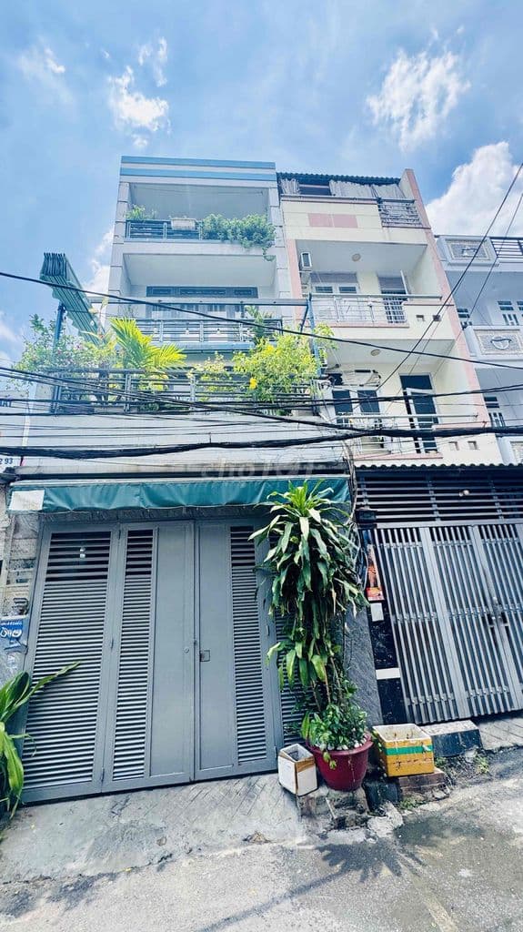 Nhà gần mặt tiền Tây Thạnh, 4 tầng, 4.2x15m, gara 2 xe hơi, 6PN 5WC
