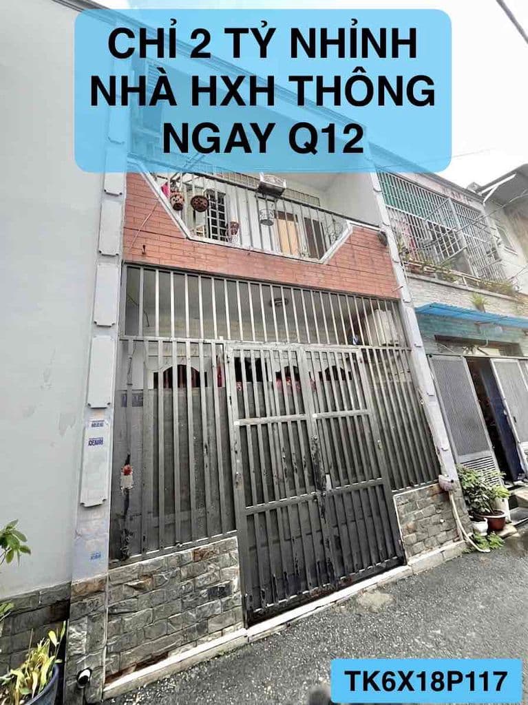 🏡NHÀ Q12 HẺM XE HƠI CHỈ 2 TỶ NHỈNH CÒN THƯƠNG LƯỢNG