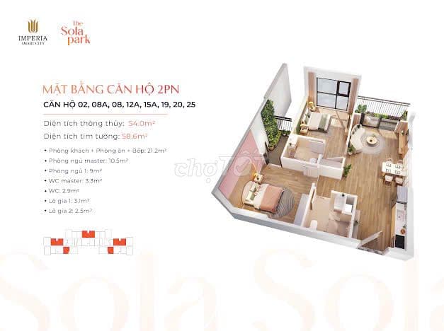 Bán căn hộ 2PN-55m-4.3 tỷ imperia Sola Park tại Vinhomes Smart City - Ảnh 2