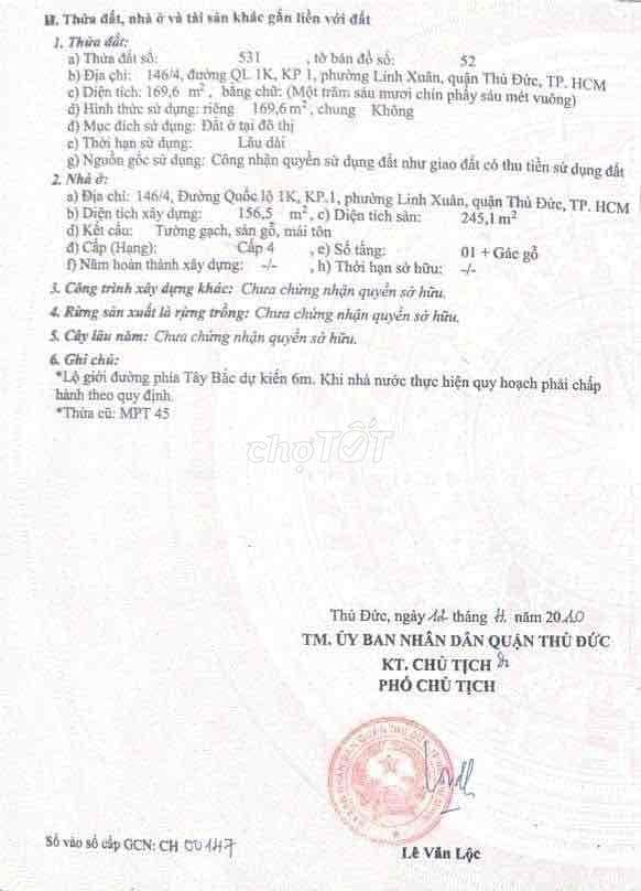 ĐẤT LINH XUÂN, TPHCM CHÍNH CHỦ CẦN BÁN GẤP - Ảnh 2