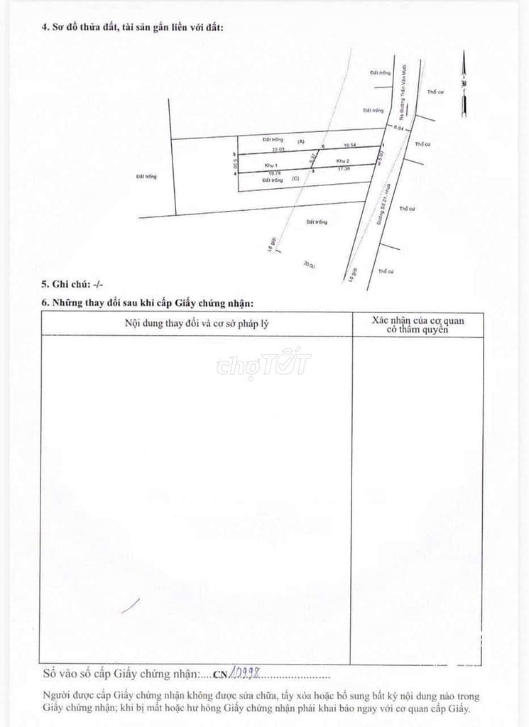 Đất 5x37m,Sổ 184m2 MT Nhựa 8m Thông Ngay Trần Văn 10 Giao Phan Văn Hớn