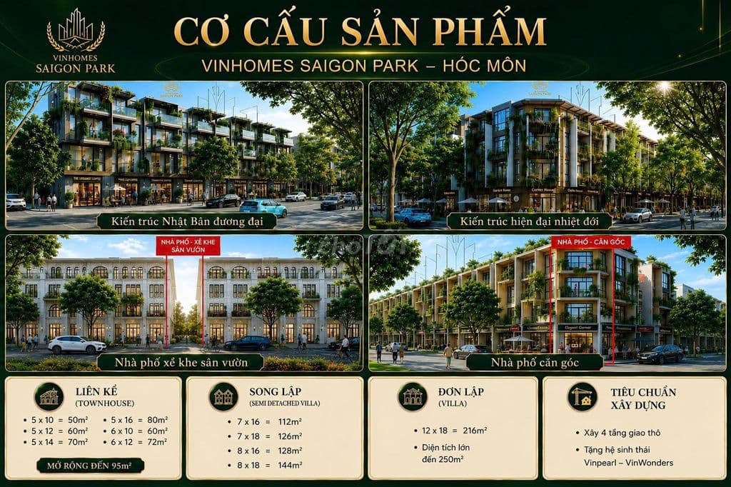 Nhà phố Vinhomes Hóc Môn 4 tầng giá chỉ từ 5.5 tỷ đồng/ căn. Giá 100% - Ảnh 3
