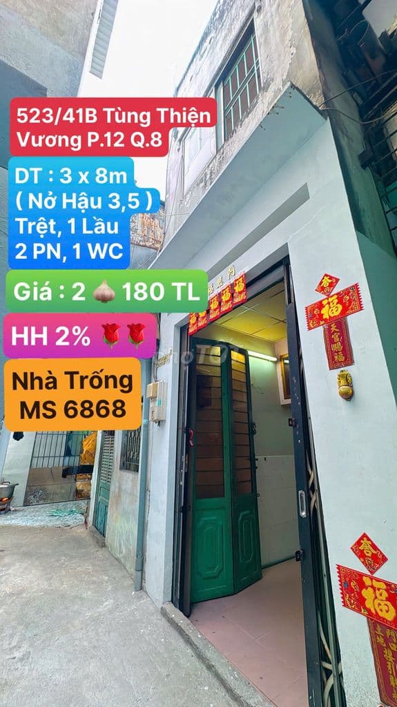 NỞ HẬU TÀI LỘC_ 523/41B Tùng Thiện Vương, Phường 12, Quận 8. HH2%