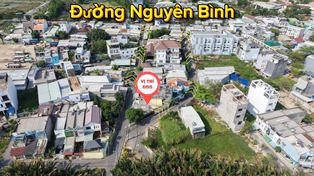 150m2 Đất nền thổ cư, xây dựng tự do hẻm 855 Nguyễn Bình