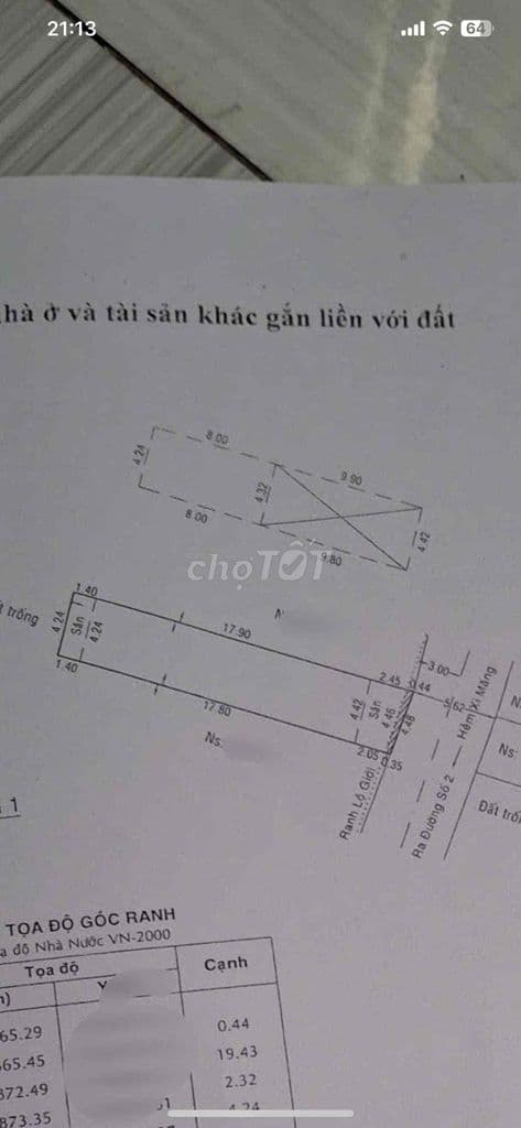 Hẻm nhựa xe tải thông, dt 4x23.3, đang cho thuê 8tr/tháng - Ảnh 2
