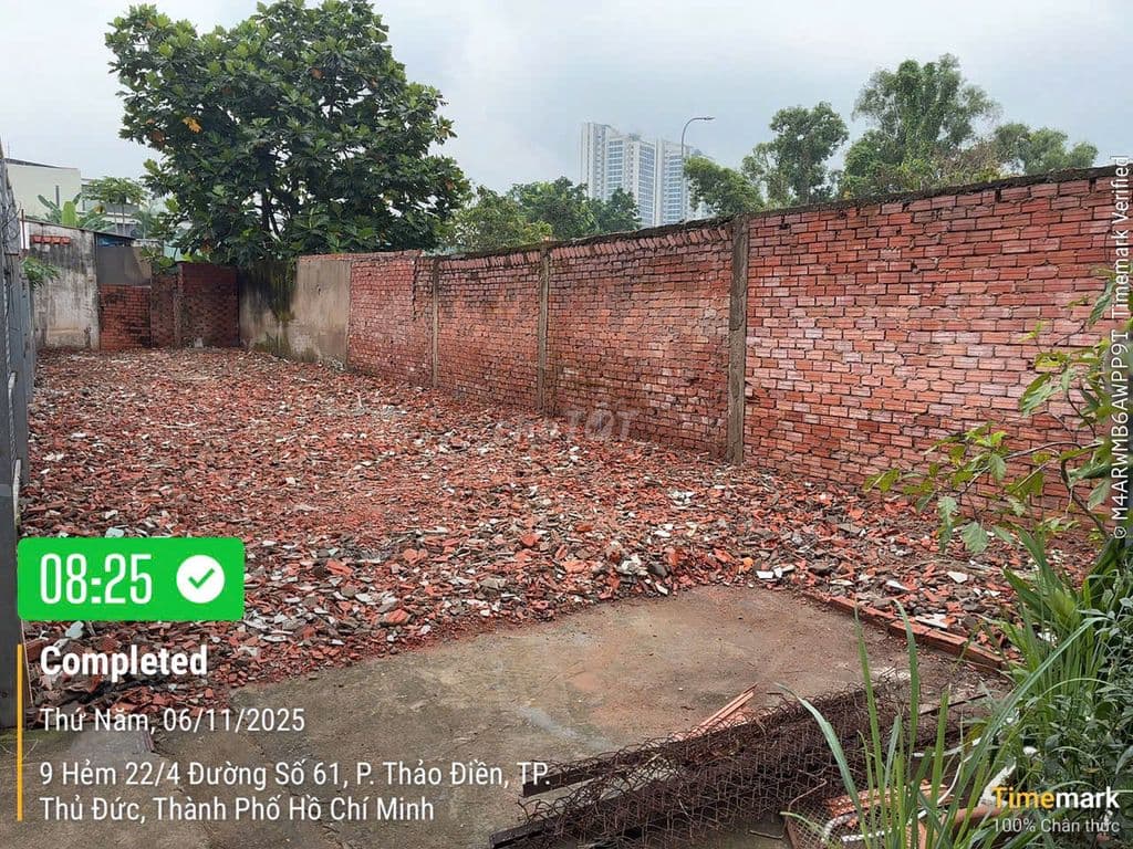 BÁN ĐẤT DT 6mX22m TẠI ĐƯỜNG SỐ 61, THẢO ĐIỀN Q2, TP.HCM, GIÁ 14,5 tỷ