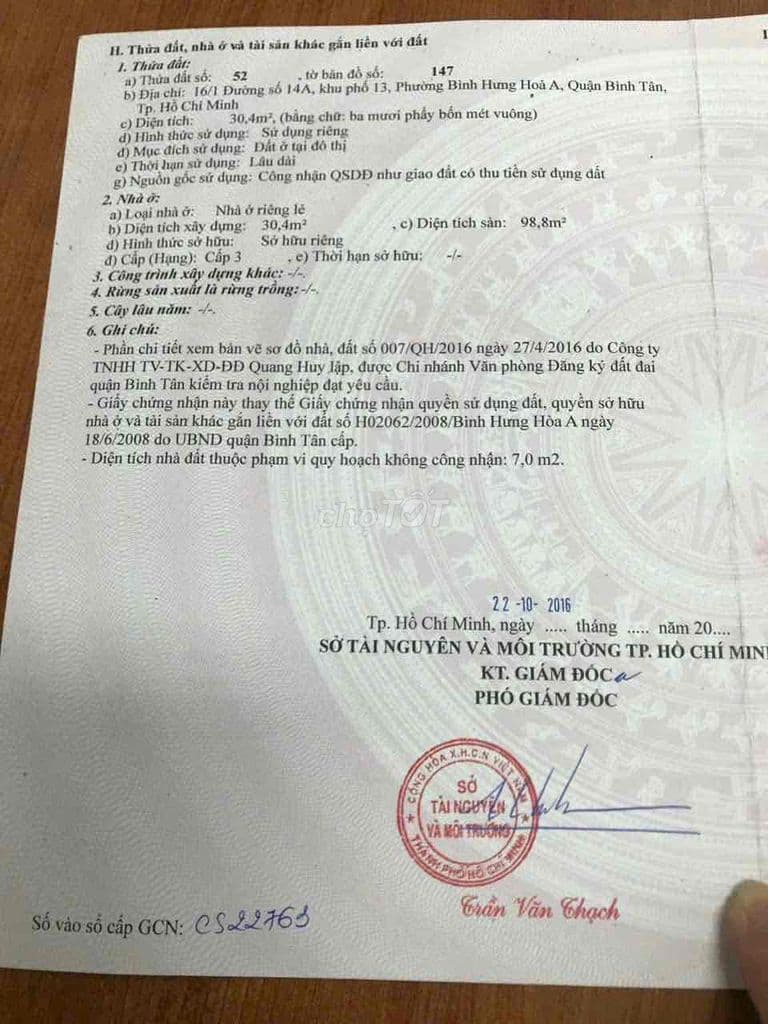 Bán Nhà Chính chủ quận Bình Tân khu Dân cư hiện hữu - Ảnh 2
