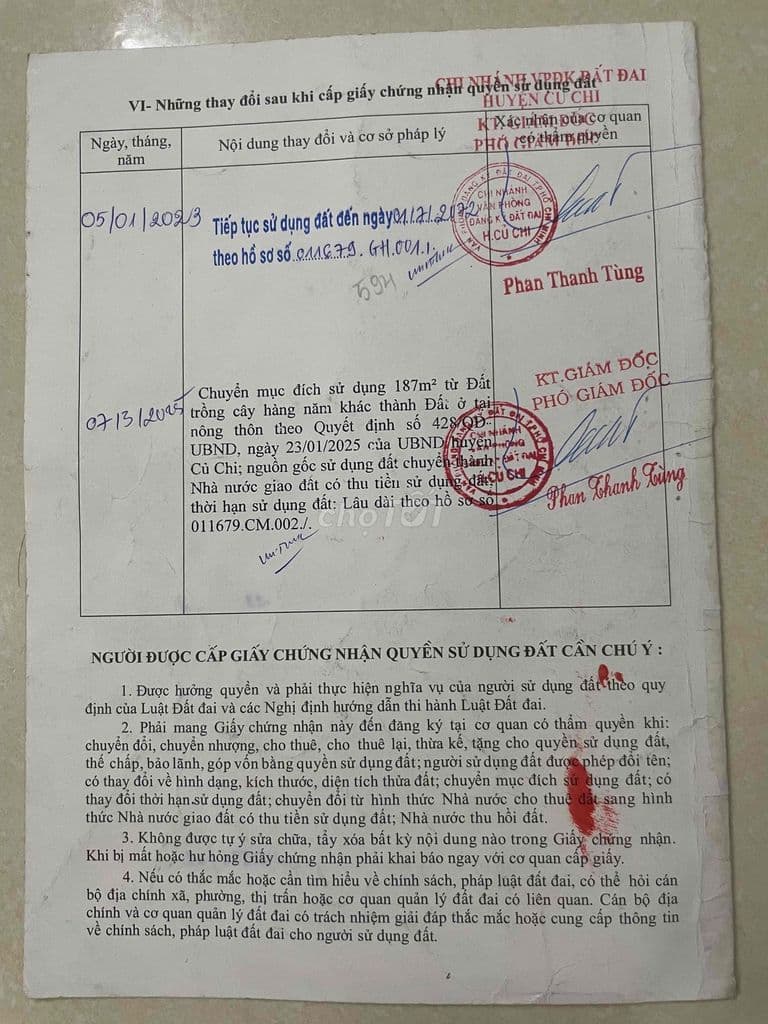 BÁN ĐẤT CỦ CHI XÃ AN NHƠN TÂY - Ảnh 2