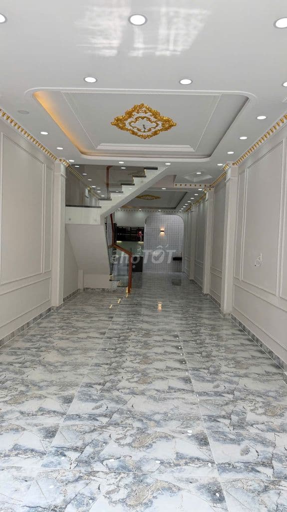 Bán nhà mặt tiền đường số KDC Bình Phú 4×20 3 lâu đẹp - Ảnh 2