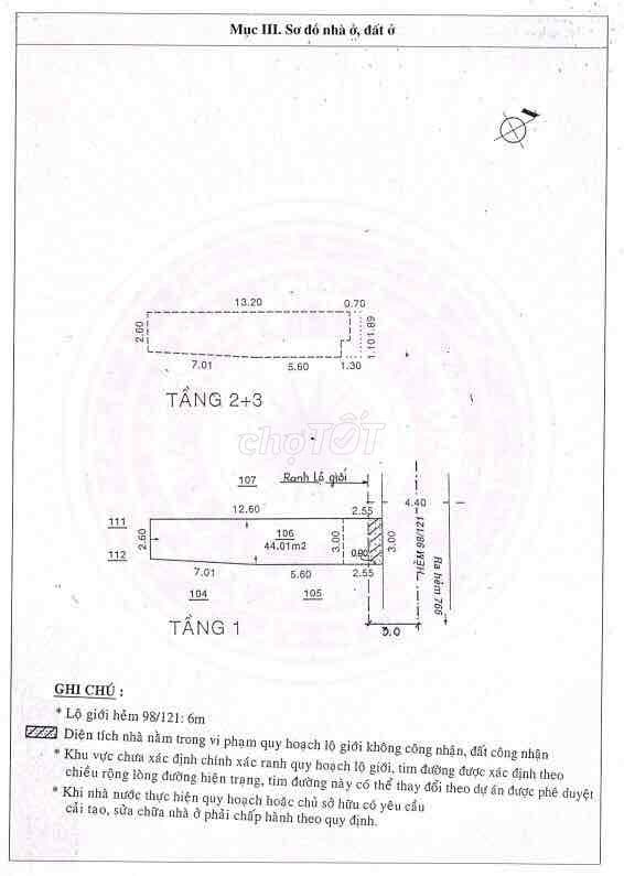 Thiện chí bán - nhà hẻm 5m Cách Mạng Tháng Tám Phạm Văn Hai 7,6ty TL