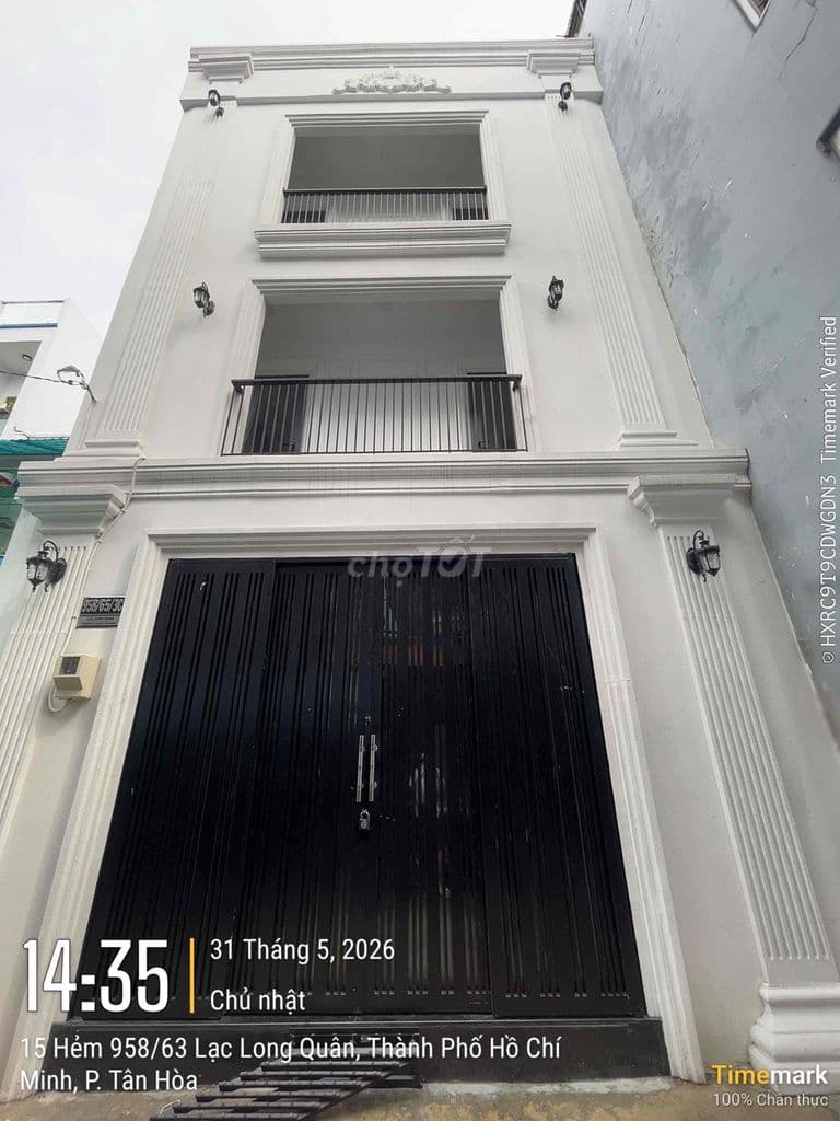 Chỉ 7Đ có nhà mới xây 4 tầng , ngang 6.2m khu vực trung tâm Q.Tân Binh
