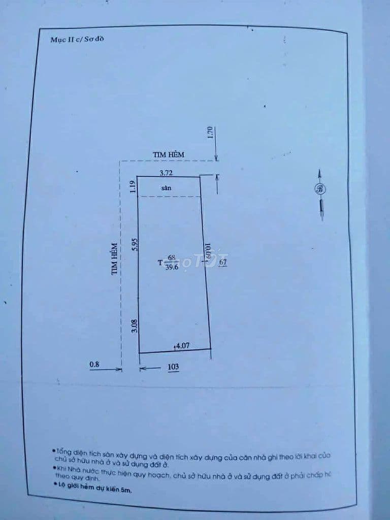 BÁN NHÀ C4 NGHĨA HƯNG P.6 TÂN BÌNH GIÁP QUẬN 10 LÔ GÓC 40m² – 4,5T TL