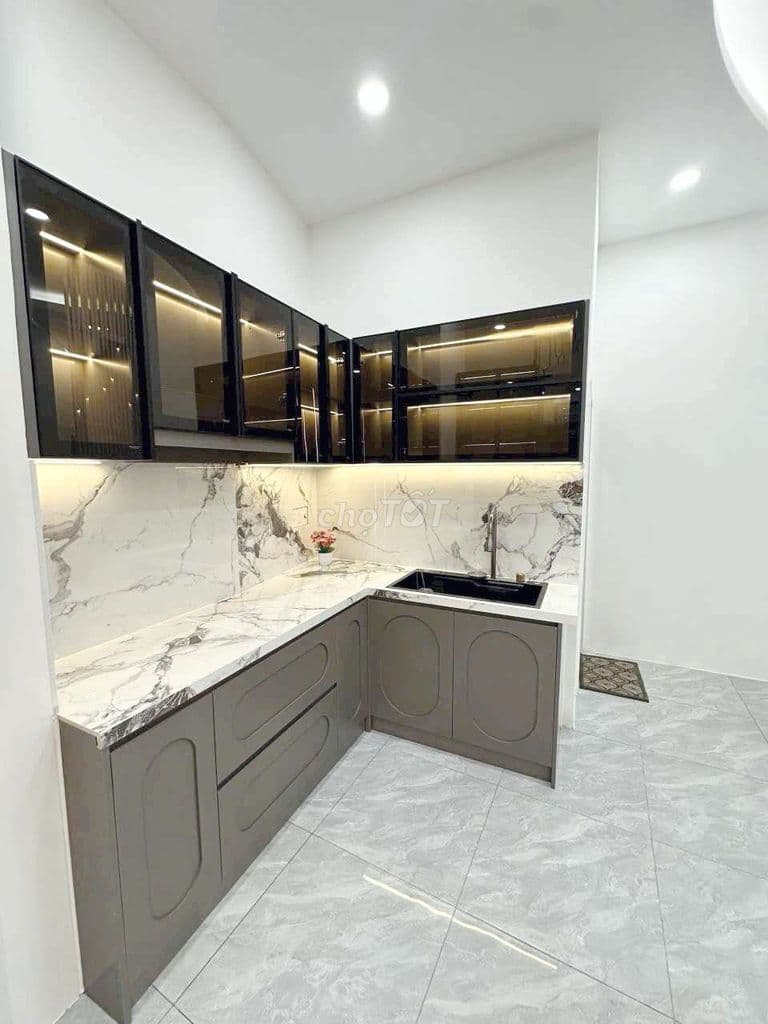 bán nhà mới đẹp hẻm rộng âu dương lân P3,Q8 - Ảnh 3