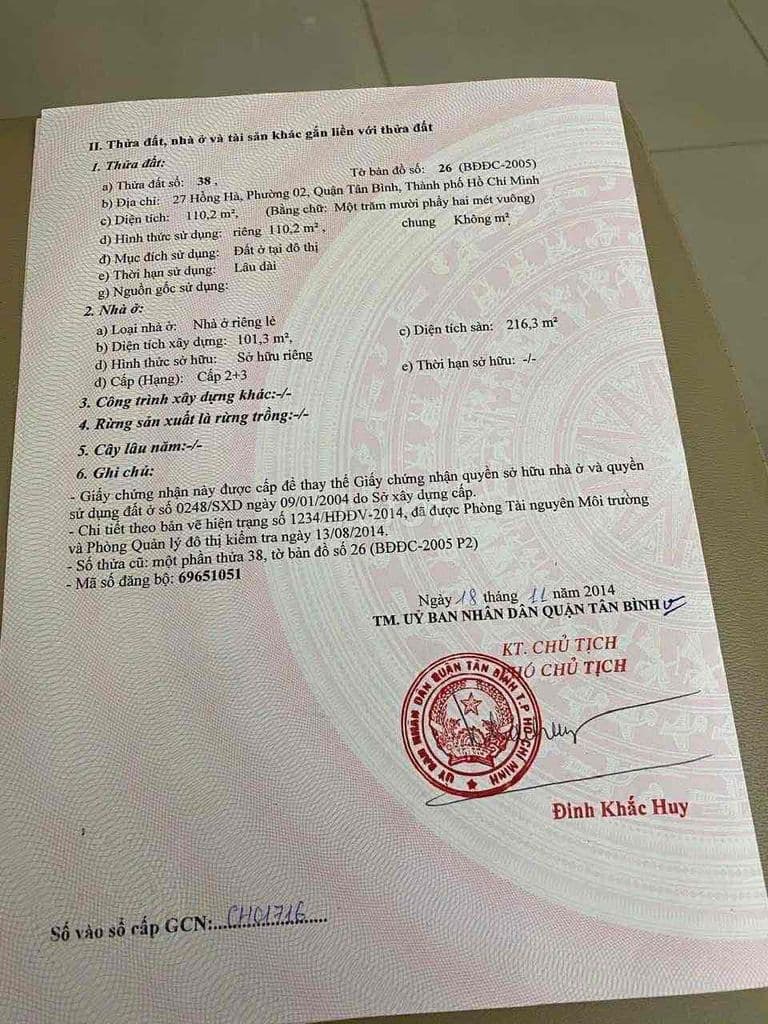 Bán Nhà Mặt Tiền Tân Bình - Ảnh 2