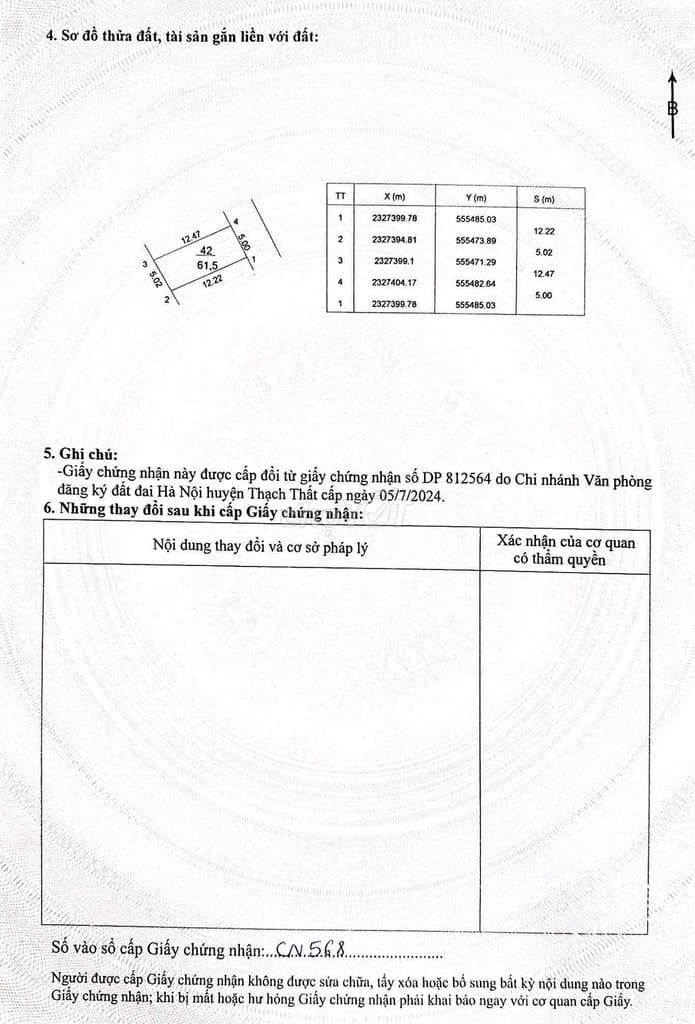 Chủ bán gấp 61.5m2 đất thôn cách chủ sát công nghệ cao hoà lạc