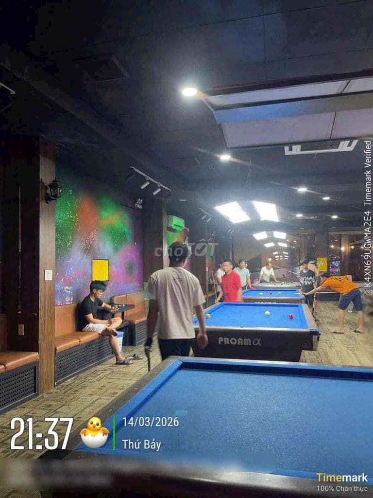 Bận công việc k có thời gian quản lý cần sang lại CLB 12 Bàn Bida - kh