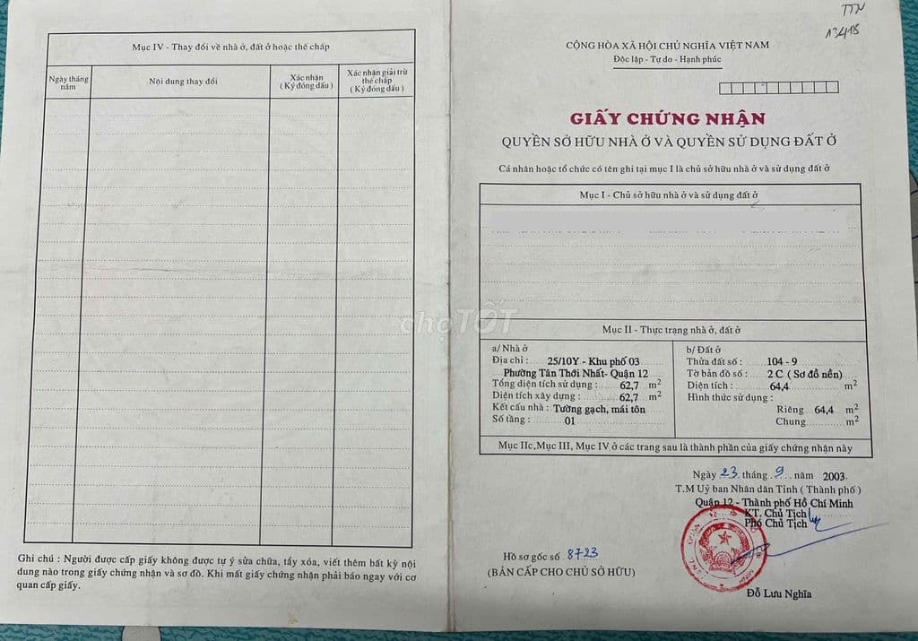 65m2 Đất Hẻm 121 Trường Chinh Gần Toyota An Sương Giá 4 Tỷ