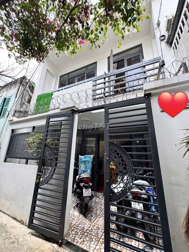 Nhà Mới 2 tầng - 5x12 - hẻm 5m thông, gần Bx Miền Tây, nhỉnh 4 tỷ (TL)