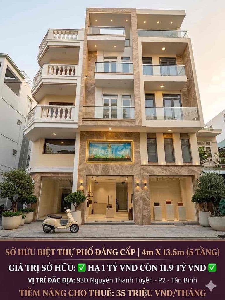 💥Ngay chợ pham văn hai 5 tầng cho thuê 35 tr chỉ 11.900tr - Ảnh 3