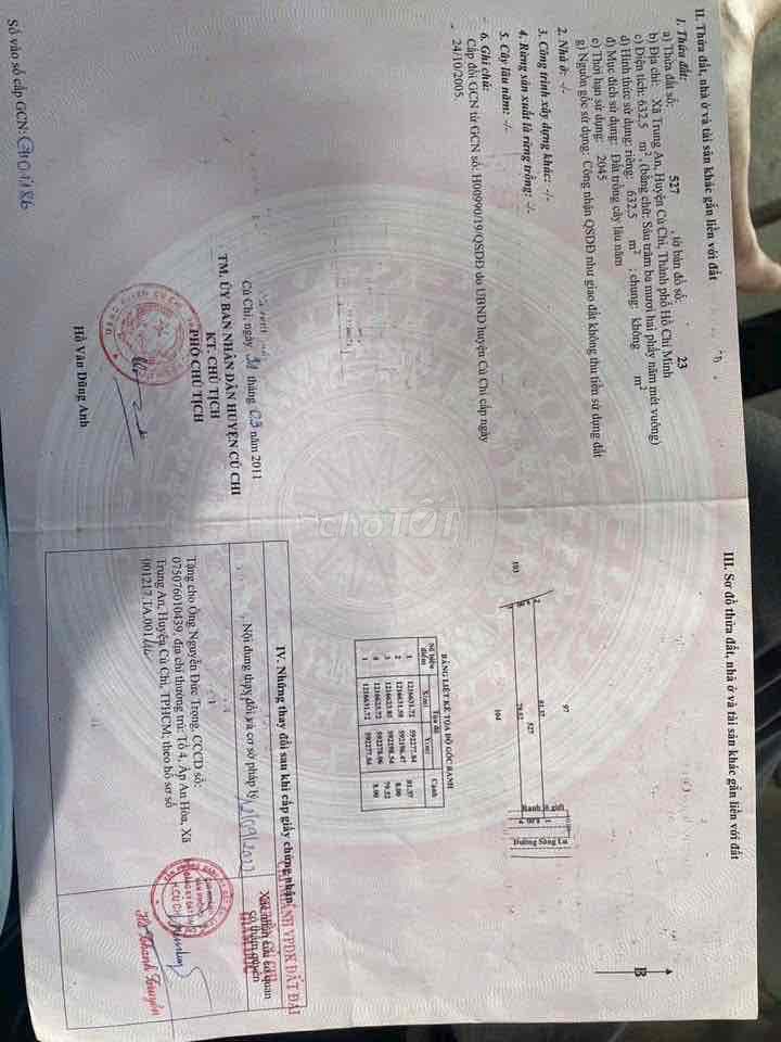 lô đất mặt tiền sông lu dt 630m2 - Ảnh 2