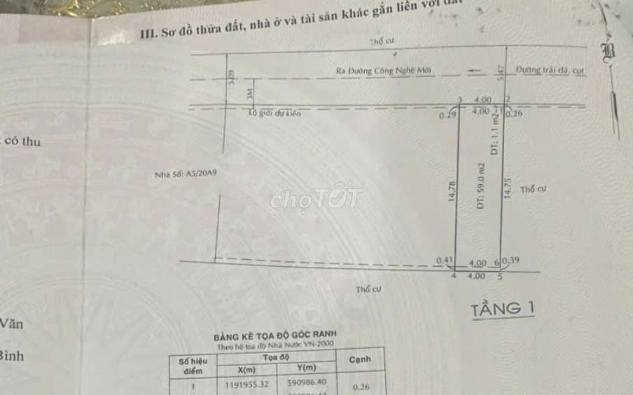 cần bán nhà 4x15 sổ hồng riêng - Ảnh 3