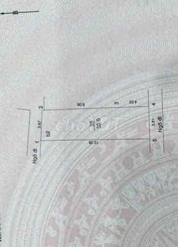 CẠNH VTV BA ĐÌNH 50m RỘNG 3.81m NHÀ 2 TẦNG 2 MẶT NGÕ 6 Ty 9