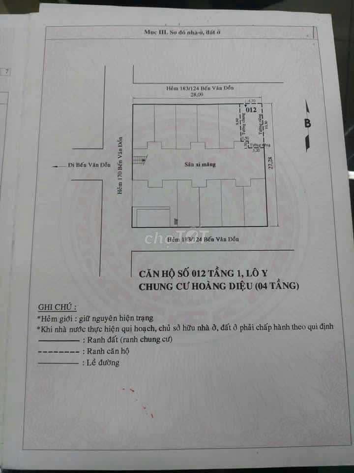 Bán Nhà Chung Cư Hoàng Diệu ( Cư xá vĩnh hội ), dễ kinh doanh. - Ảnh 3