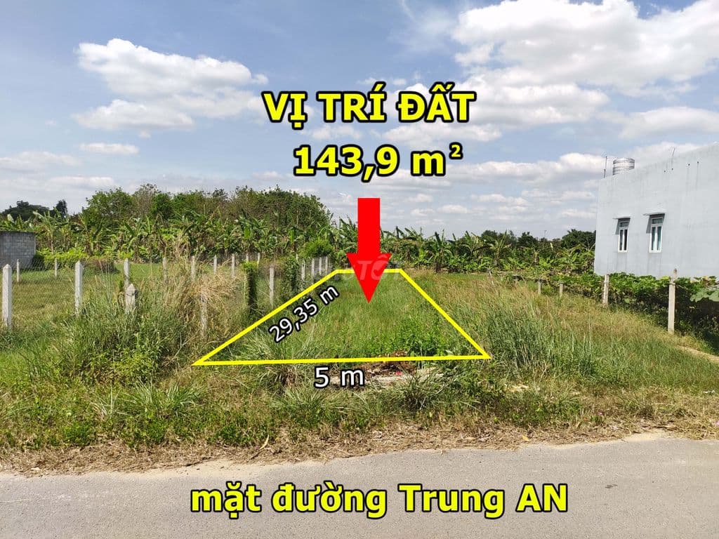 Đất mặt tiền TRUNG AN