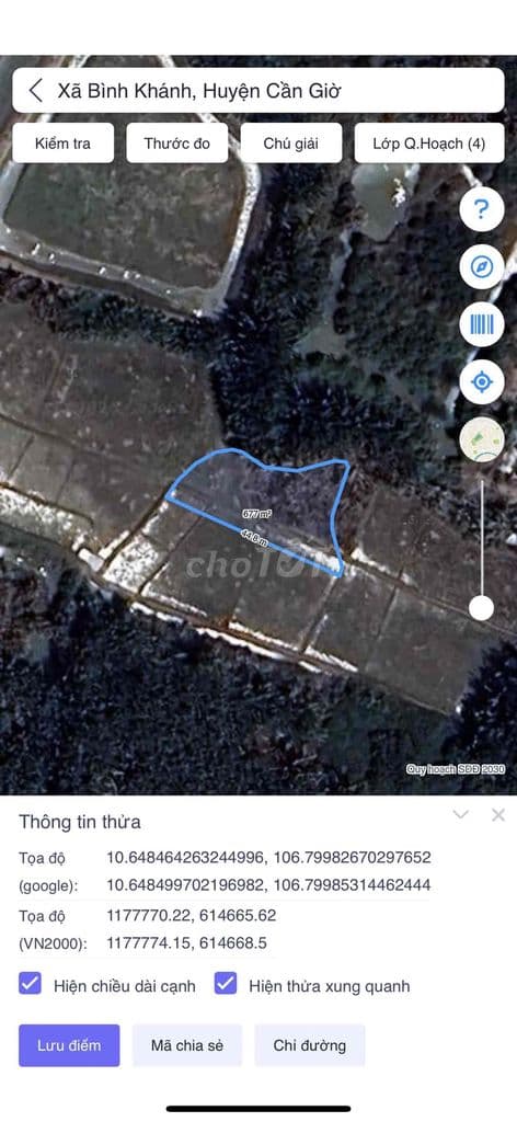 BÁN ĐẤT NÔNG NGHIỆP XÃ BÌNH KHÁNH