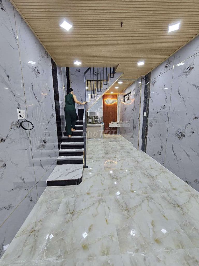 Giản 200tr Căn nhà mới hẻm trục ngắn hơn 3m đẹp ngay trường học - Ảnh 2