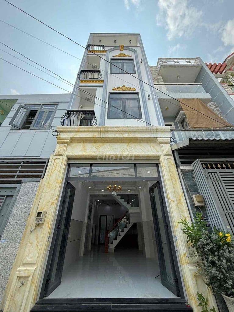 Nhà 4 Tầng, 4 P.Ngủ, Hẻm ô Tô, đường Liên Khu 4-5, Nhà mới ở ngay