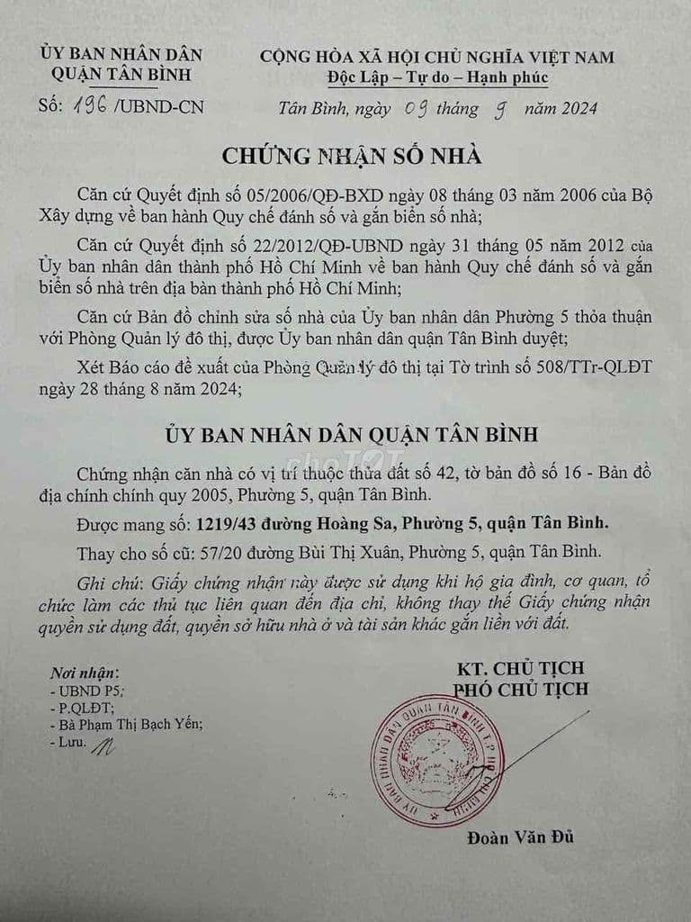 Chính chủ bán 1219/43 Hoàng Sa 4.3x15 trệt 1 lầu . xe hơi vào nhà - Ảnh 3