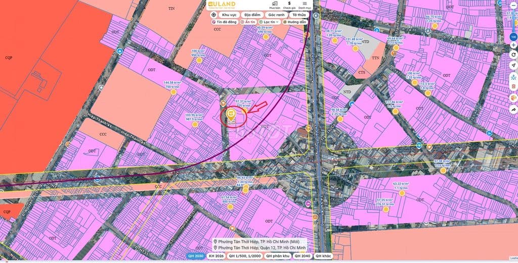NỀN BIỆT THỰ SHR 171M2, P. HIỆP THÀNH Q12, ĐƯỜNG 16M THÔNG, SÁT GÒ VẤP - Ảnh 2