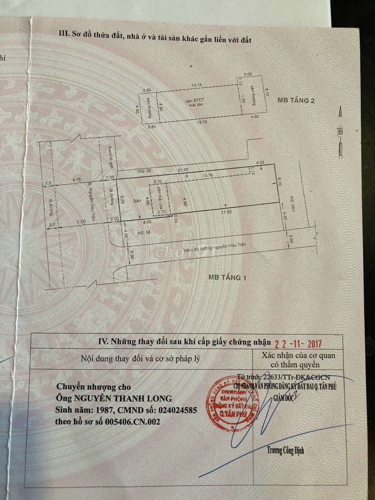bán nhà chính chủ mặt tiền đường Nguyễn Hữu Tiến Tân Phú - Ảnh 2