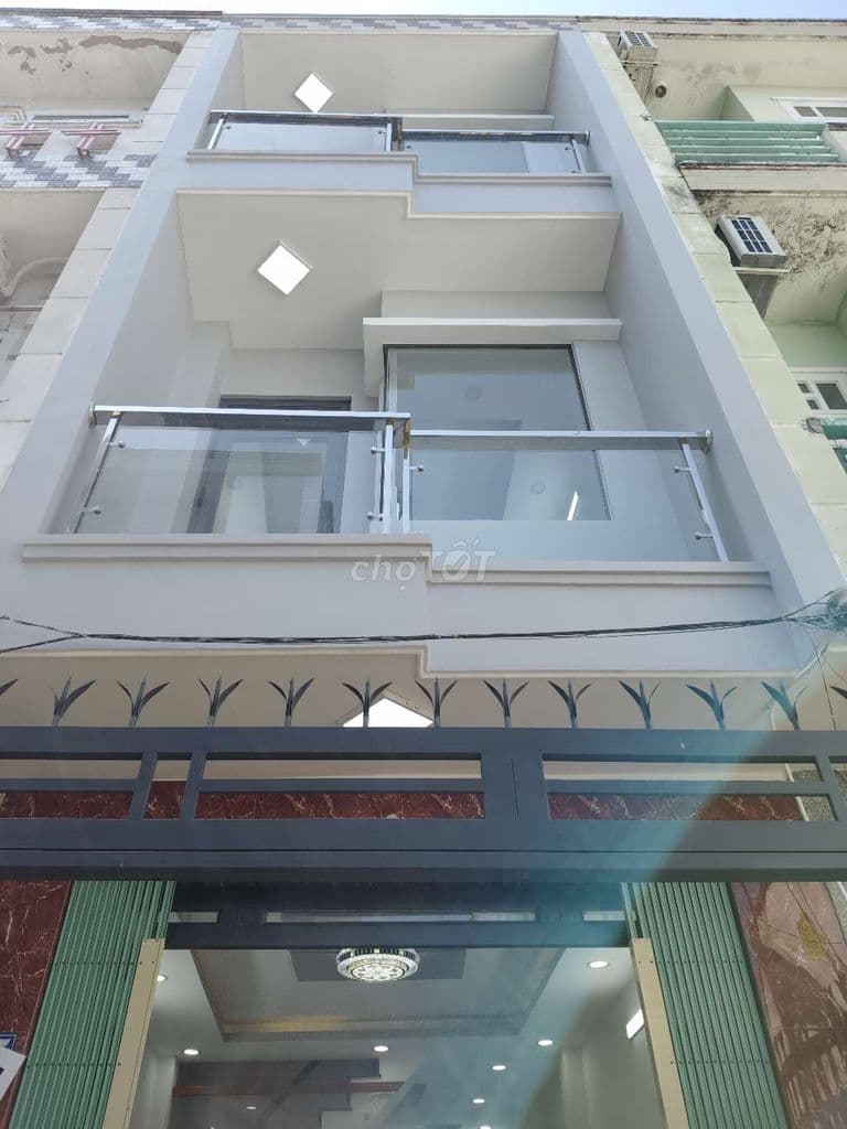 3,4m x 12,5m Trệt, 2 Lầu. Nhà mới đẹp đường RẠCH CÁT, P15 - Q8, hẻm 3m