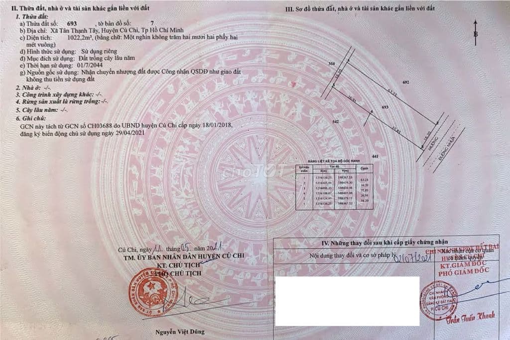 Đất 2 MT đường nhựa 6m, Bưng Tràm-Nguyễn thị Dây; Tân Thạnh Tây Củ Chi