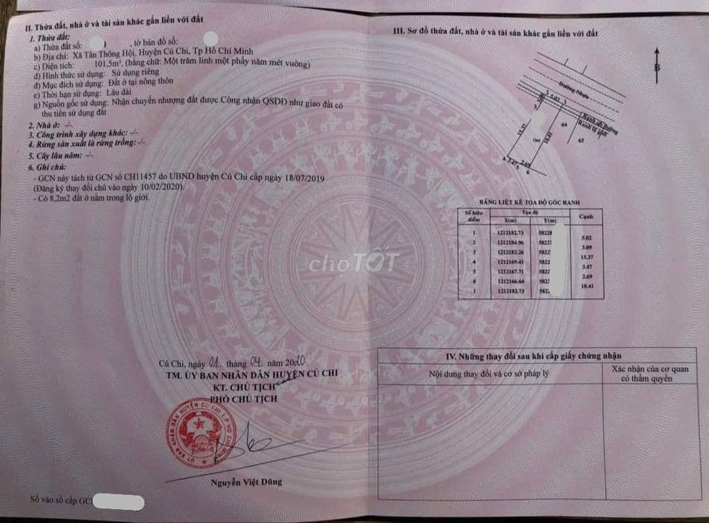 Tôi cần bán đất ở đường Liêu Bình Hương Củ Chi 100m2 giá 1tỷ2 sổ riêng - Ảnh 3