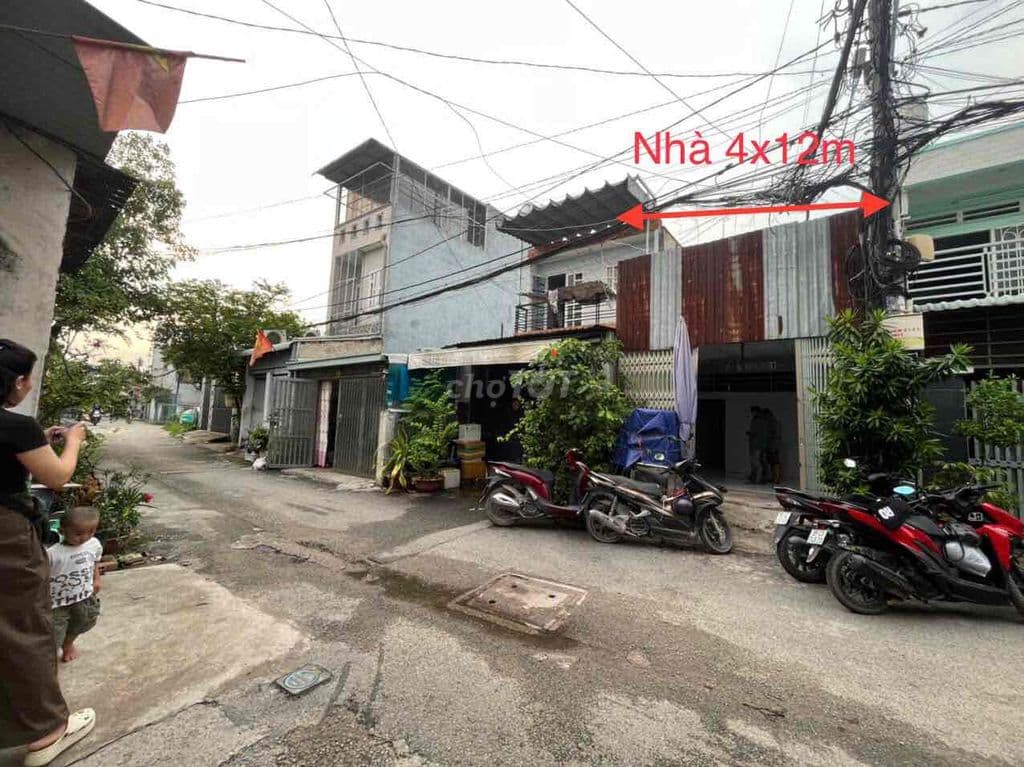 CHÍNH CHỦ NHÀ 4x12M MT HẺM 460 TRẦN THỊ CỜ - ĐƯỜNG THÔNG - GIÁ 1.15 TY