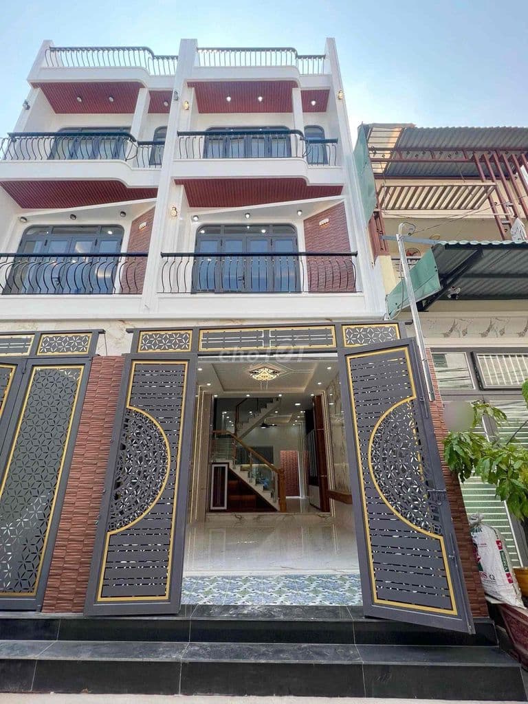 Nhà Bình Tân ( 4 x 15m ) Nhà Mới Xây, Nội Thất phòng ngủ sang trọng