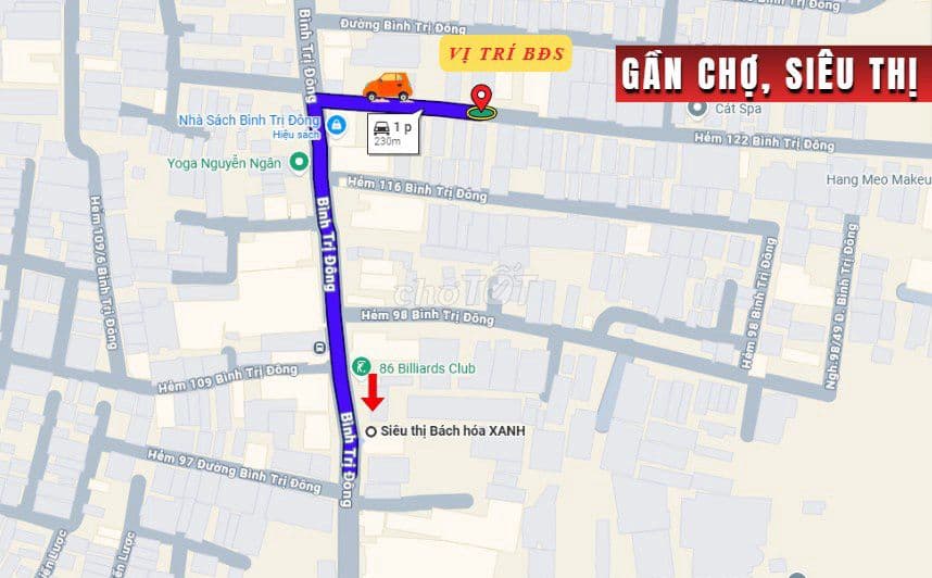 Bán nhà mới, hẻm ô tô 122 Bình Trị Đông, DT 4 x 15.5m, 3 tấm, 6.66 tỷ. - Ảnh 2