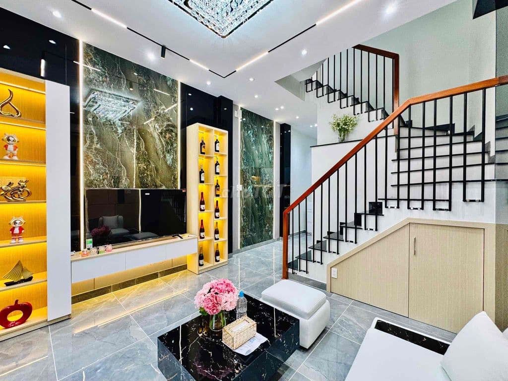 bán nhà xây mới ngay chợ xóm mới tặng full nội thất như hình - Ảnh 3