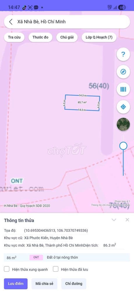 ĐẰT ĐẸP PHƯỚC KIỂN_HẼM XE HƠI_6M X 14.4M_GIÁ 4.85TỲ_PHƯỚC KIỂN_NHÀ BÈ - Ảnh 3