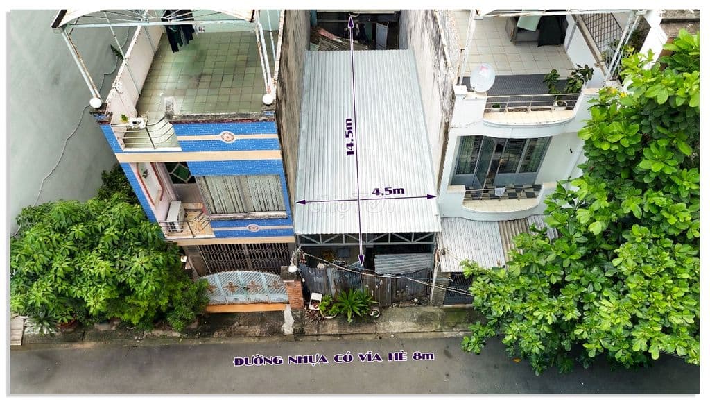 NHÀ DT: 4,5x14,5m (65m2), MẶT TIỀN ĐƯỜNG NHỰA 8m, Q.7. CHỈ 6,3 TỶ - Ảnh 2