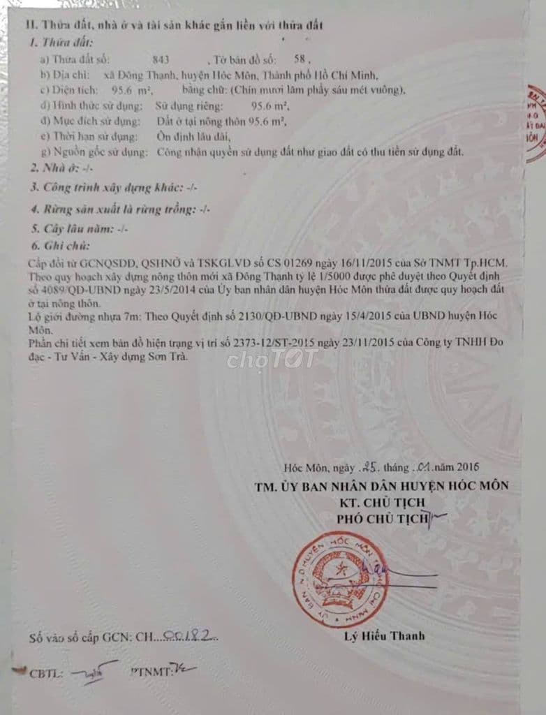 Đất 5x19 đường nhựa 7m thông hai xẹc Đông Thạnh 4 - Ảnh 3